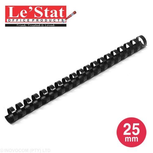 Picture of LE'STAT 25MM BINDING ELEMENTS BLACK 50'S